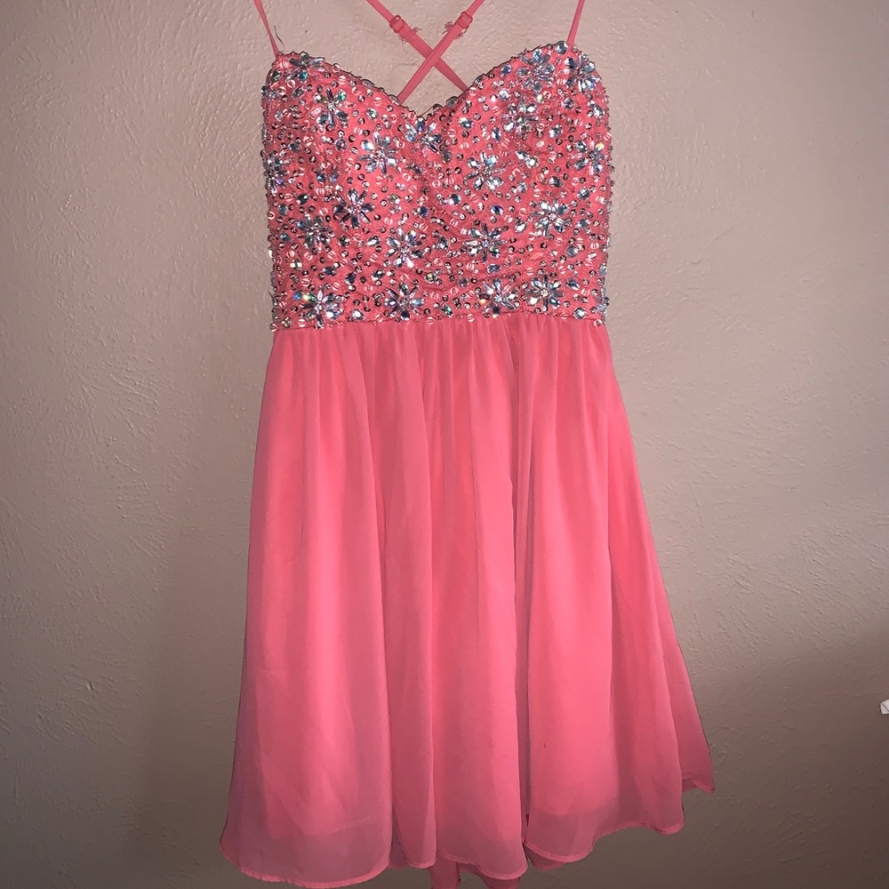 Pink special occasion dress